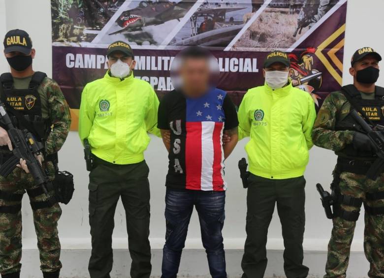 Alias Páez fue capturado en Sincelejo, Sucre. FOTO CORTESÍA