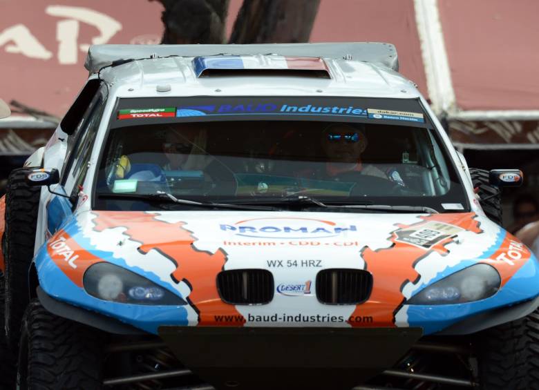  Lionel Baud (Mitsubishi), el piloto francés involucrado en el accidente. FOTO AFP