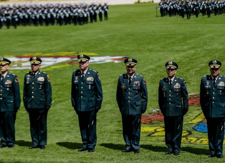 Ceremonia de ascensos de militares en diciembre de 2019. FOTO COLPRENSA