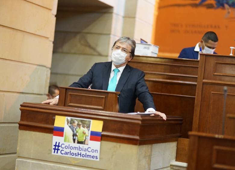 Trujillo ofreció disculpas en el debate de moción de censura del 7 de octubre en la Cámara de Representantes. FOTO COLPRENSA