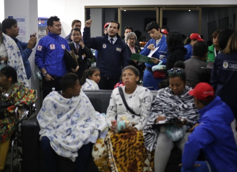 Las acciones conjuntas de Cancillería y la Fuerza Aérea Colombiana han permitido la oportuna repatriación de cientos de connacionales afectados por los huracanes. FOTO COLPRENSA