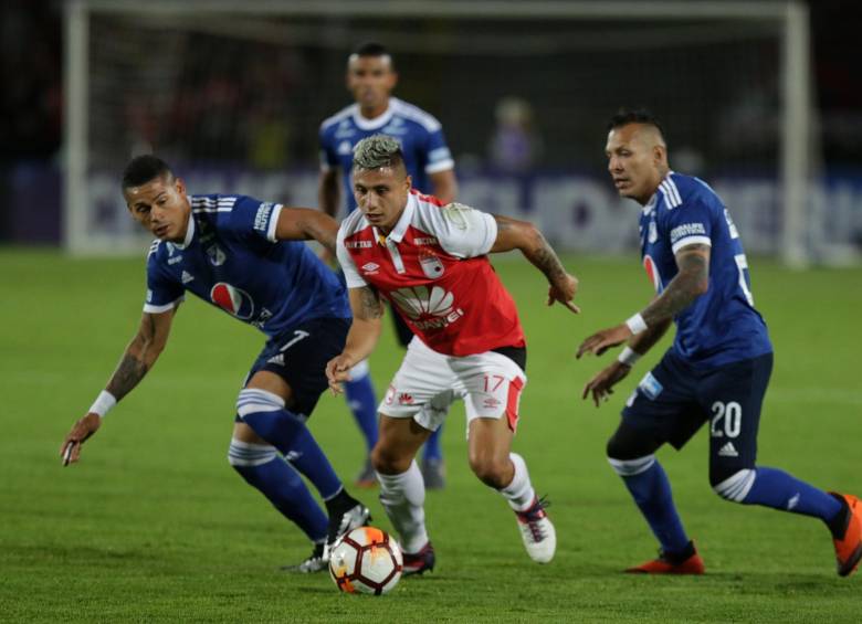 Millonarios y Santa Fe definen un cupo para Colombia en los cuartos de final de la Copa Sudamericana. FOTO COLPRENSA