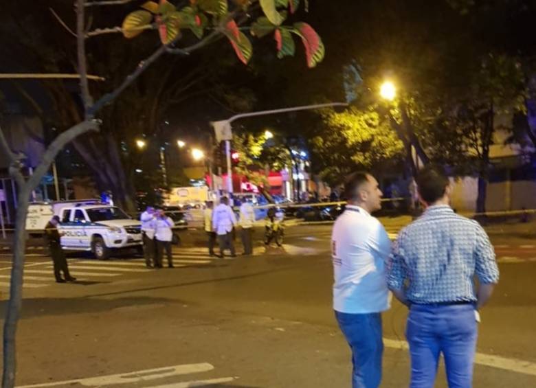 En este lugar se produjo la muerte del ciudadano de 52 años, cuando quiso defender a dos víctimas de un asalto. FOTO: cortesía de Guardianes Antioquia.