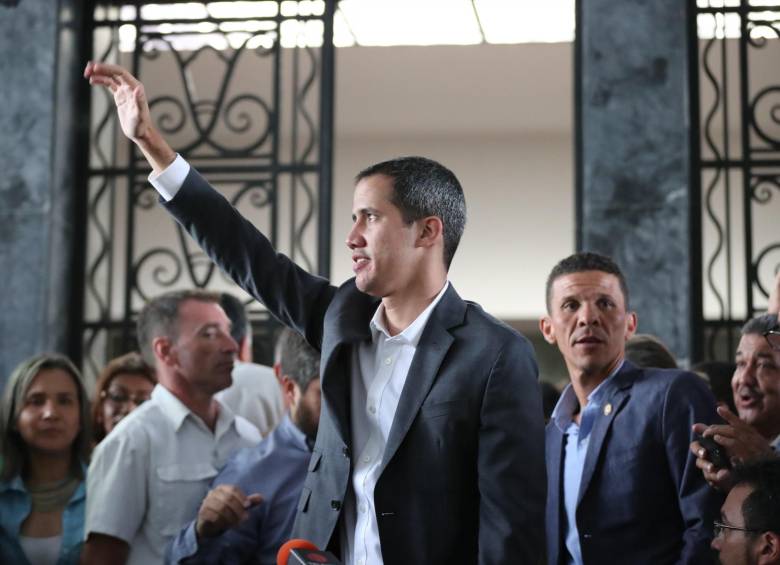 Juan Guaidó, presidente interino de Venezuela. FOTO: EFE