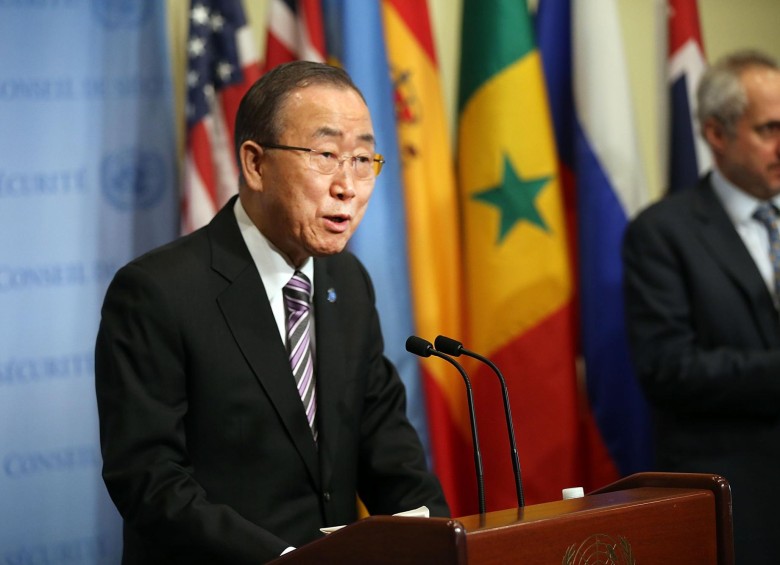 Ban Ki-moon, secretario general de la ONU. FOTO AFP