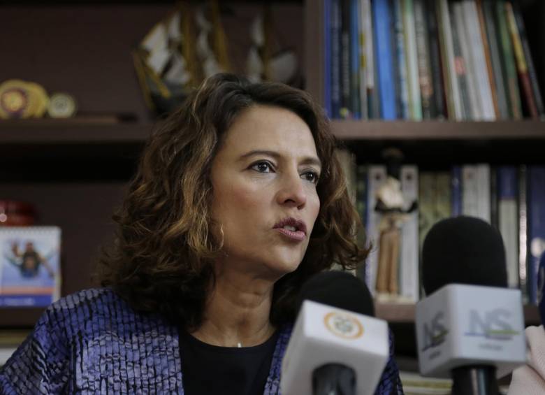 Ministra del interior, Nancy Gutiérrez. FOTO COLPRENSA