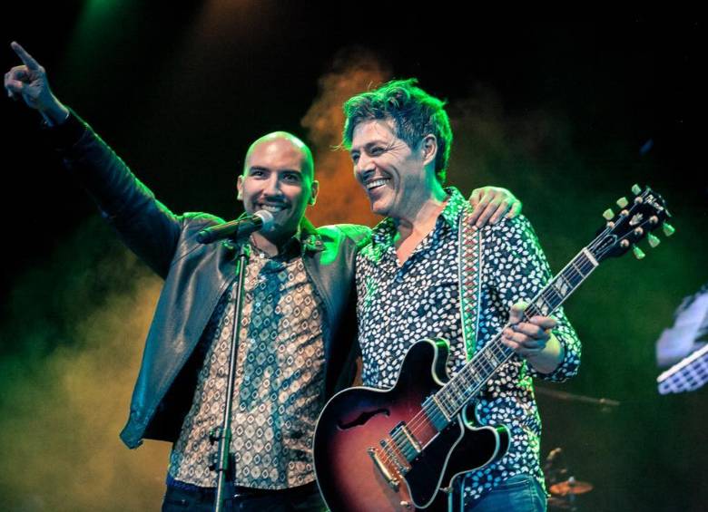 Imagen de Juan José Peña y Mario Duarte durante la despedida de la banda La Derecha, después de 30 años FOTO Instagram