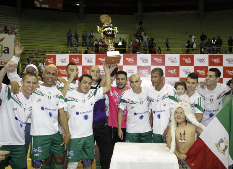 Caciques del Quindío, luego de ganar el zonal norte, le apunta a la final continental de la Copa Claro de microfútbol. FOTO Cortesía