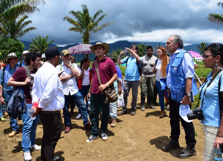 La Misión de la ONU en Colombia verifica la reincorporación de excombatientes de las Farc y las garantías de seguridad. FOTO: Colprensa