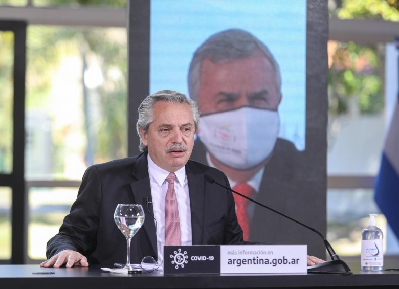 Presidente de Argentina Alberto Fernández. FOTO: EFE