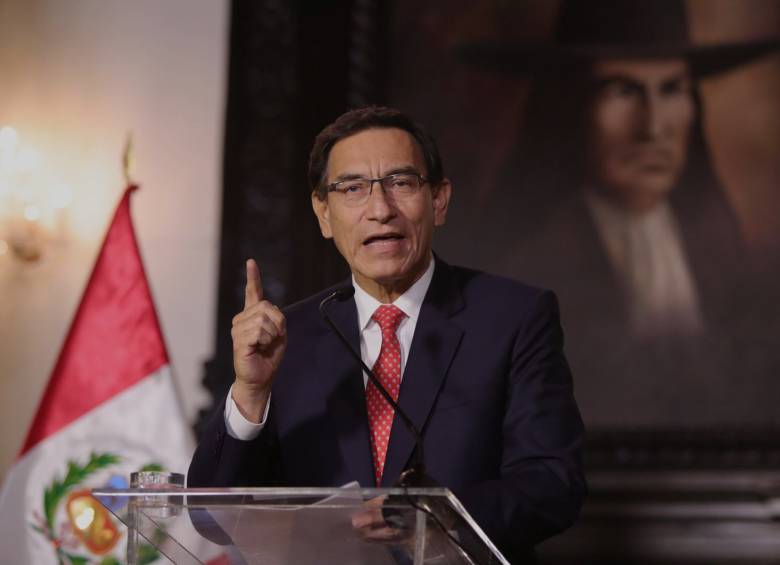 El presidente de Perú, Martín Vizcarra. FOTO EFE