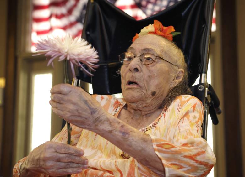 Weaver se había convertido en la persona más vieja del mundo la semana pasad, tras la muerte de una mujer japonesa que tenía 117 años. FOTO AP