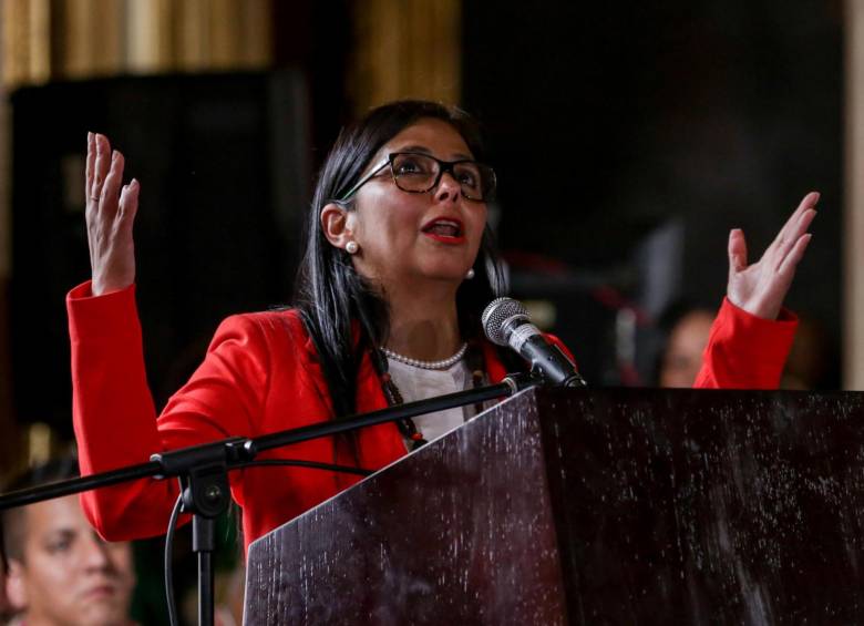 Delcy Rodríguez, presidenta de la Asamblea Nacional Constituyente de Venezuela. FOTO EFE