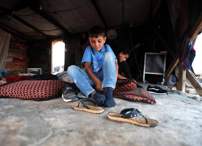 El regreso de los niños palestinos al colegio en la Franja de Gaza
