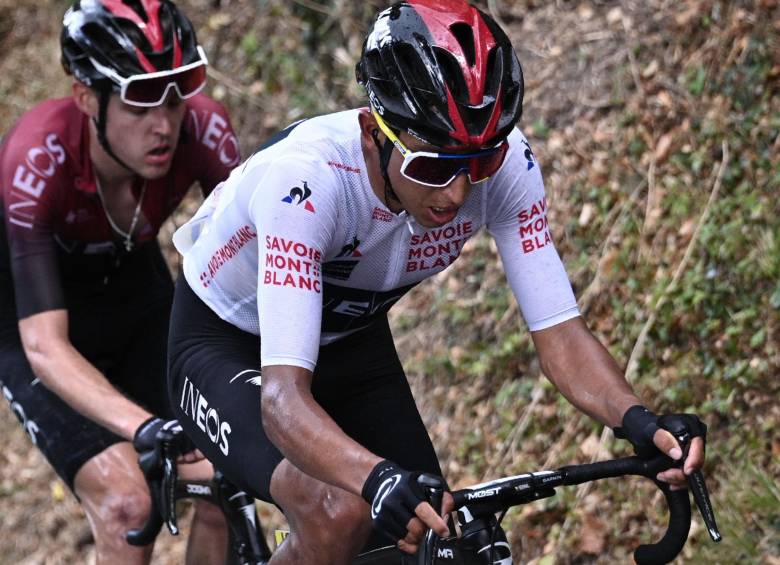 Egan Bernal, en el Dauphiné. Foto AFP