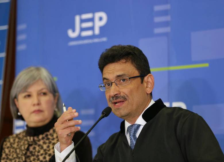 Magistrado de la JEP, Jesús Bobadilla, fue quien tomó la vocería de ese tribunal por la decisión sobre Santrich. FOTO Colprensa