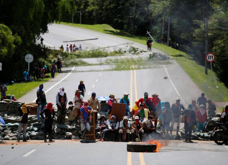El Consejo Regional Indígena del Cauca (CRIC) le pidió al Gobierno Nacional que, a través de los medios de comunicación, haga una invitación general a que no se estigmatice la protesta social. La ONU también hizo el mismo llamado. FOTO Reuters