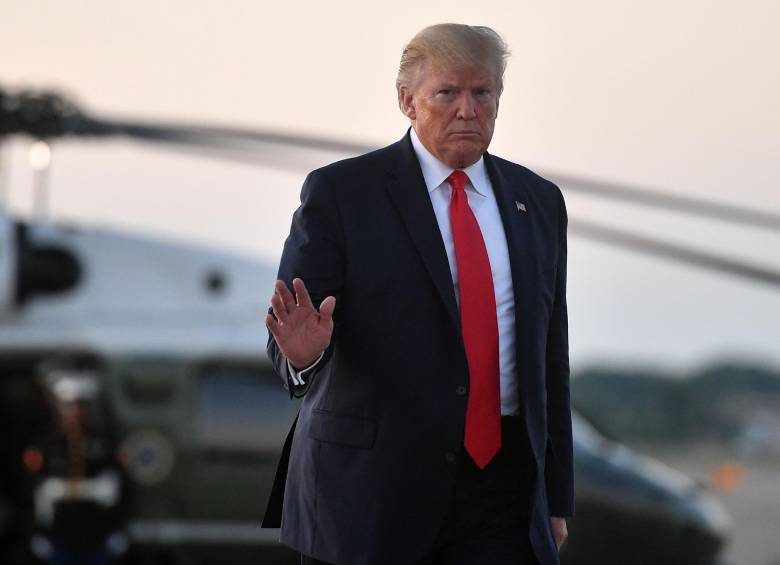 El presidente estadounidense, Donald Trump, explicó hoy el bajo crecimiento económico de China como consecuencia de sus aranceles, que tienen un “efecto enorme” sobre Pekín. Foto: AFP