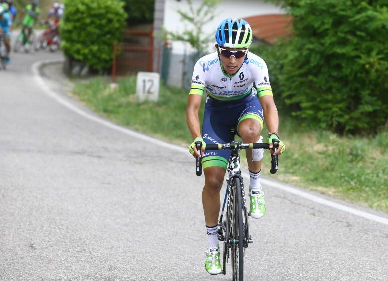 Esteban Chaves, el mejor escarabajo colombiano en el prólogo del Giro de Italia. FOTO ARCHIVO