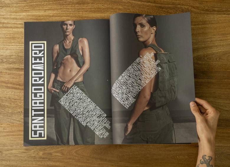 La Toya Montoya fue la modelo que lució las prendas creadas por los diseñadores de uniformes de la policía. FOTO Cortesía Luis Martín Velásquez