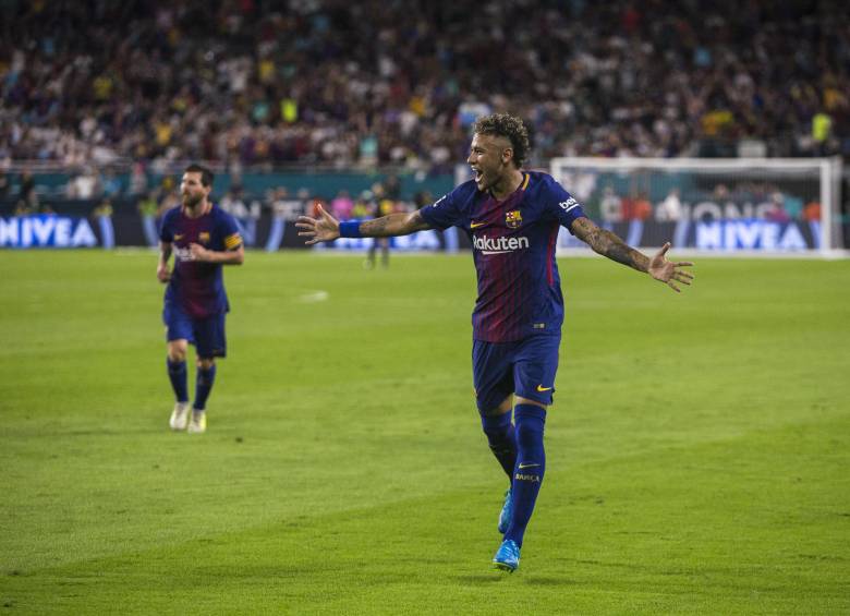 La práctica del Barcelona será hoy el centro de atención. La expectativa está en una posible ausencia de Neymar. FOTO efe