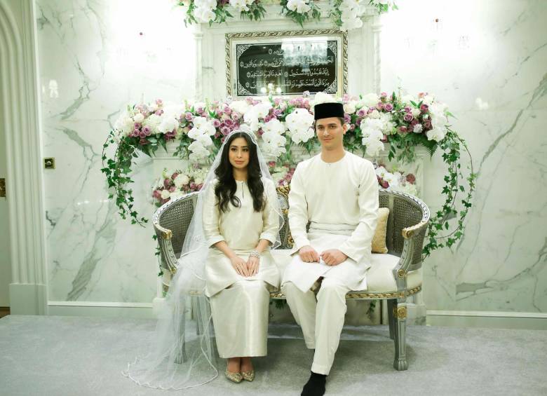 Así fue la boda de la hija del sultán de Malasia 