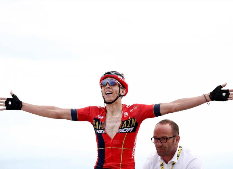 El ciclista Dylan Teuns, corredor del Bahrain Merida. FOTO REUTERS