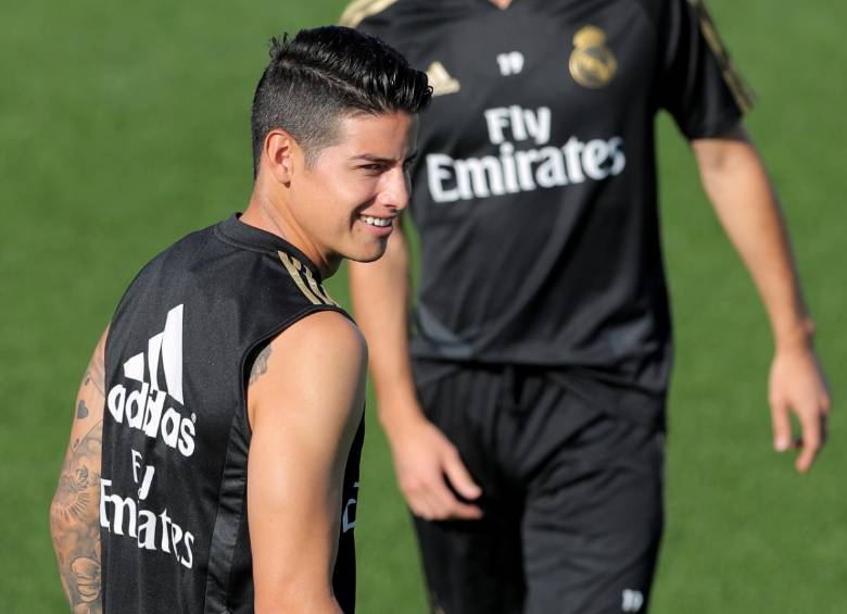 El cucuteño, que ocupará inicialmente el lugar del brasileño Vinicius, no jugaba con la camiseta blanca desde mayo del 2017. FOTO EFE