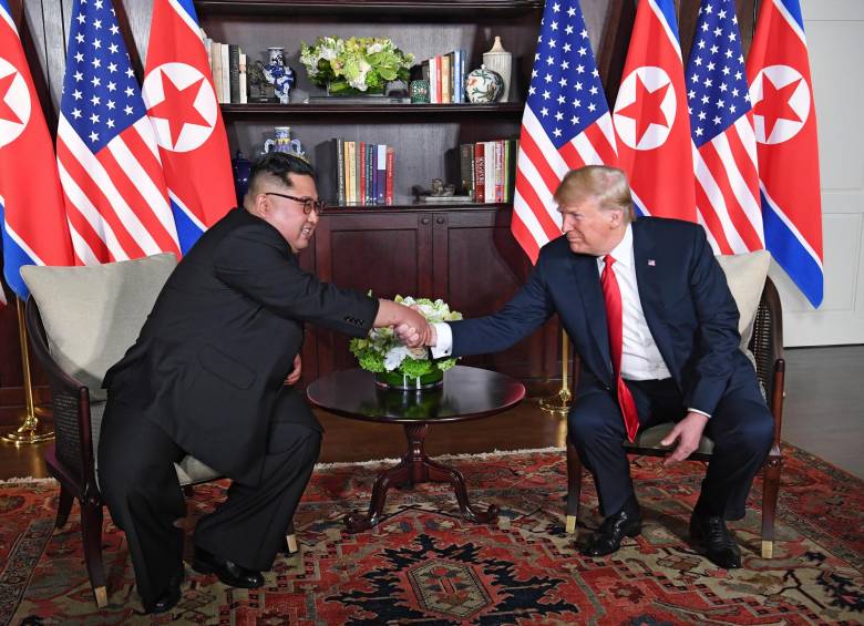 La desnuclearización de Corea del Norte, un tema de impacto en el mundo, que trataron Kim Jong y Donald Trump. FOTO afp