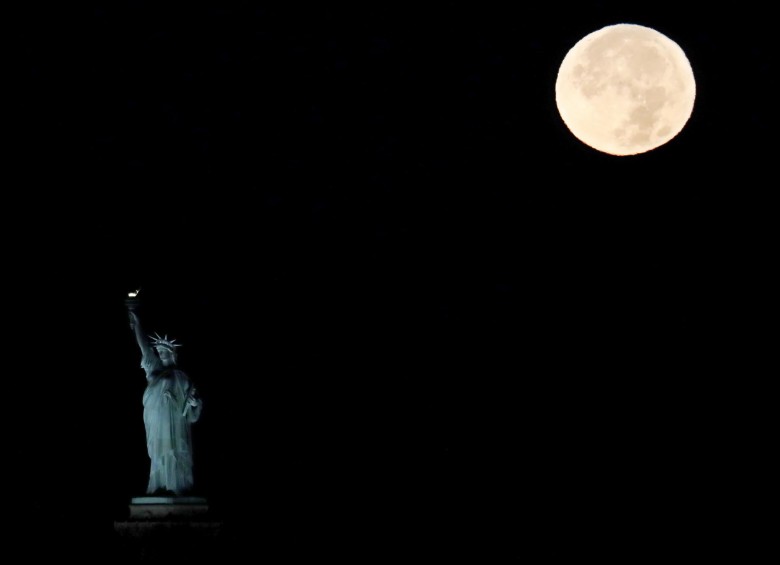 En la estatua de la Libertad, en Estados Unidos. FOTO AP