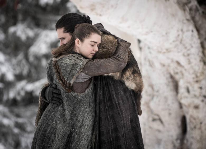 Uno de los encuentros más esperados era el de Arya y Jon Snow. FOTO Cortesía HBO