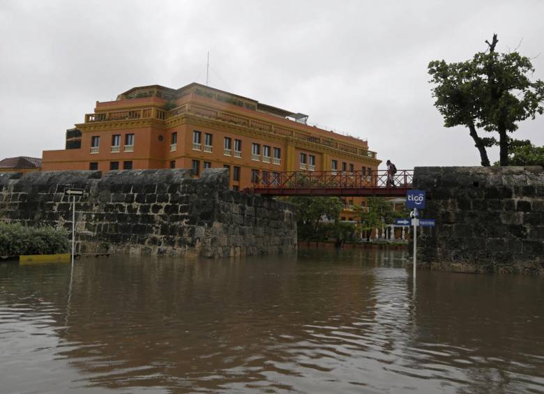 Inundaciones en Cartagena de Indias. FOTO EFE