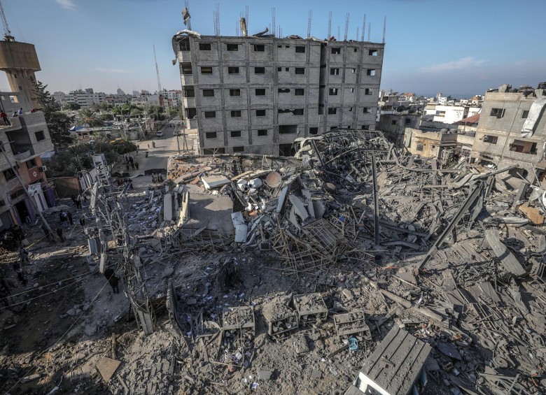 Bombardeos en la Franja de Gaza. FOTO: EFE