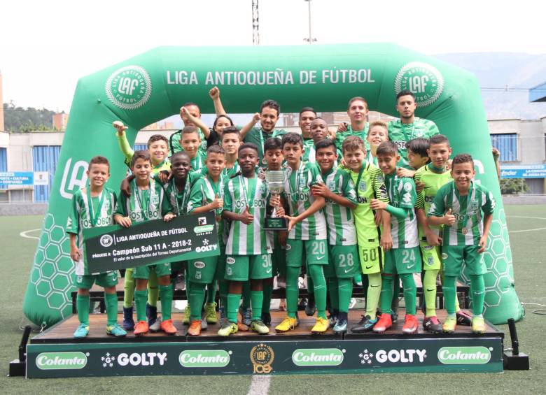 Los estretegas Diego Mazo y Daniel Giraldo llevaron a Nacional sub-11 a al títulos en la temporada 2018.