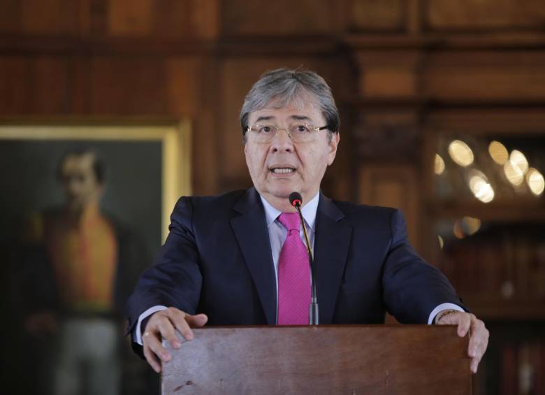 El Canciller Carlos Holmes Trujillo afirmó el compromiso del gobierno colombiano a la construcción de paz. FOTO: Colprensa