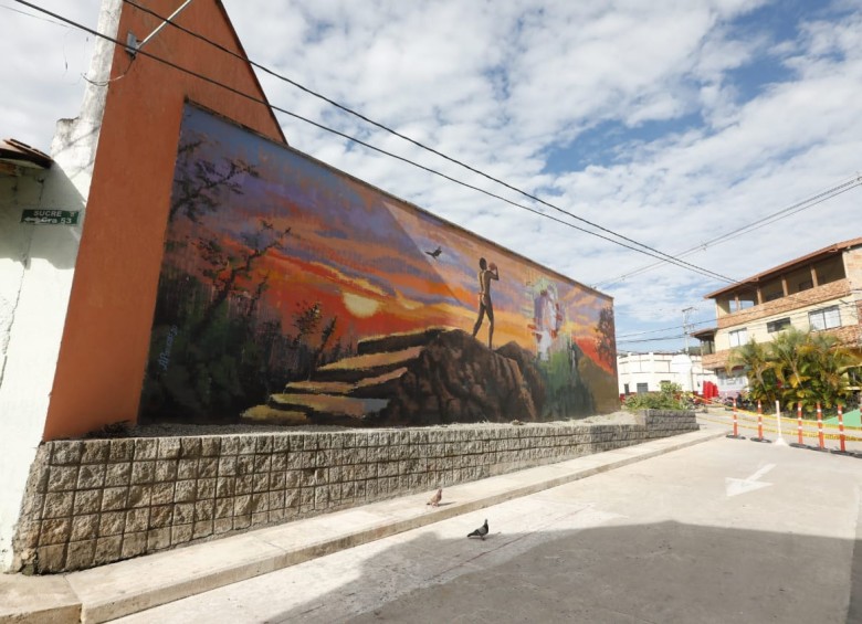 Los murales están pintados en distintas técnicas y participaron once artistas antioqueños. FOTOS CAMILO SUÁREZ