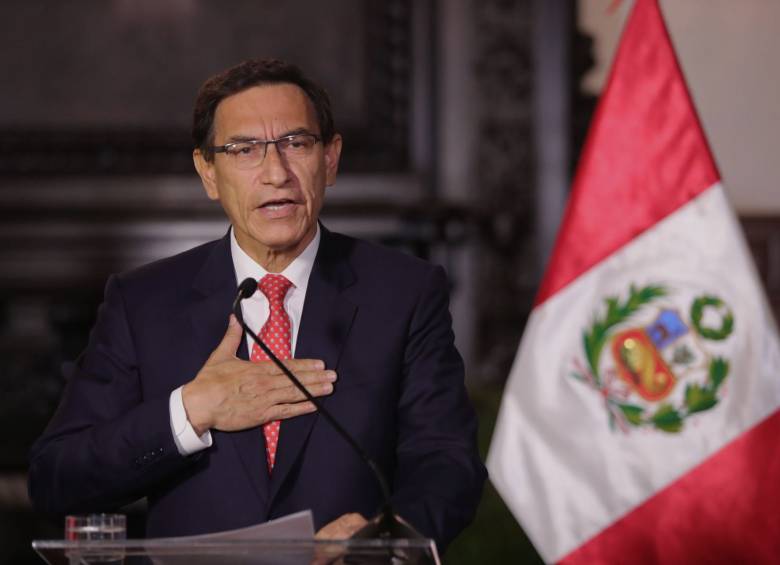 Presidente de Perú Martín Vizcarra enfrentará juicio ante el Congreso. FOTO: EFE