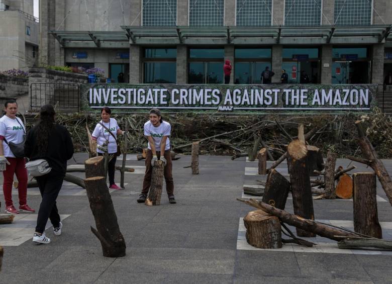 En septiembre pasado el movimiento ciudadano global Avaaz presentó una denuncia penal para frenar crímenes de deforestación y contaminación ambiental en la Amazonia colombiana. FOTO COLPRENSA