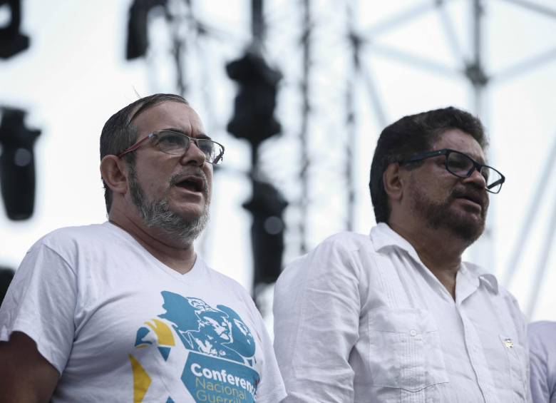 Iván Márquez y Timochenko son el reflejo de la división del partido Farc. FOTO: Colprensa