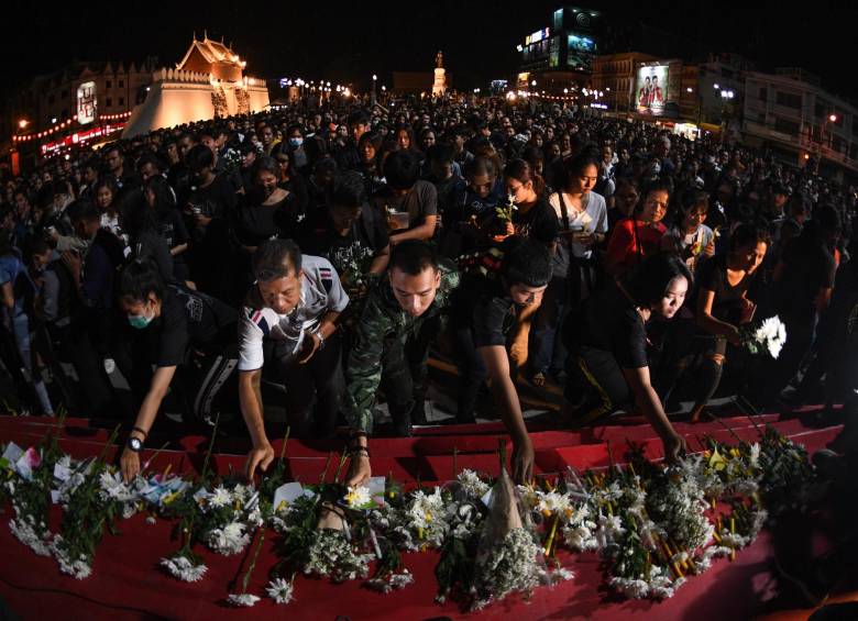 La matanza comenzó a últimas horas de la tarde del sábado en Nakhon Ratchasima, en una base militar, informó la policía. FOTO AFP