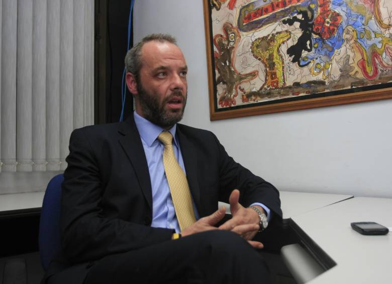 Alessandro Corridori, uno de los artífices de la toma de la textilera Fabricato y de la presunta manipulación de esos títulos en la Bolsa de Valores de Colombia. FOTO colprensa