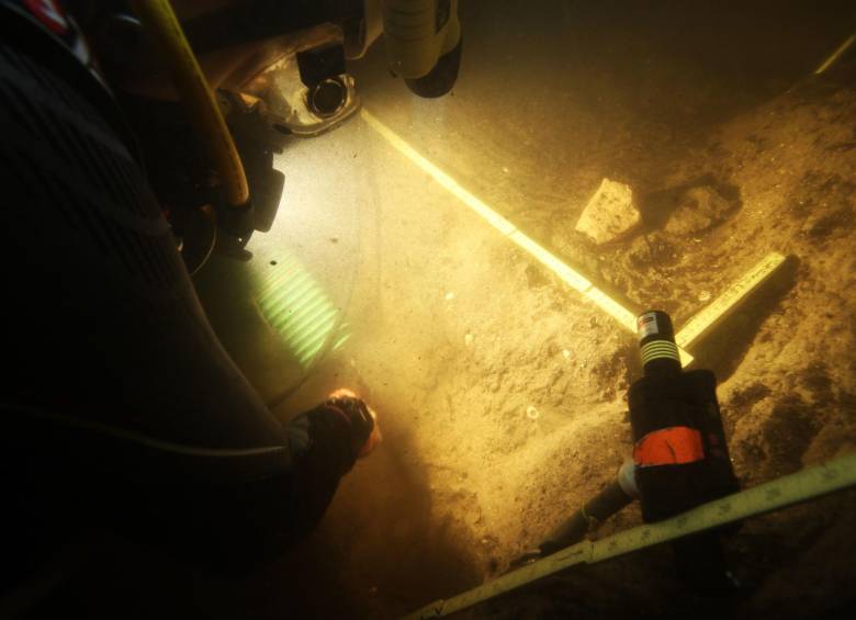 El sitio arqueológico Page-Ladson, a unos 45 minutos de Tallahassee, está situado a unos ocho metros bajo el agua en un sumidero del río Aucilla. FOTO AP