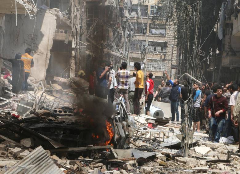 La ONG no descartó que la cifra de víctimas mortales por esos bombardeos aumente porque hay heridos graves y desaparecidos. FOTO Reuters