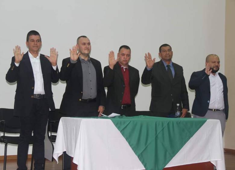 En el auditorio de Indeportes Antioquia tomó posesión el nuevo comité ejecutivo de la Liga Antioqueña de Fútbol. FOTO LIGA DE FÚTBOL