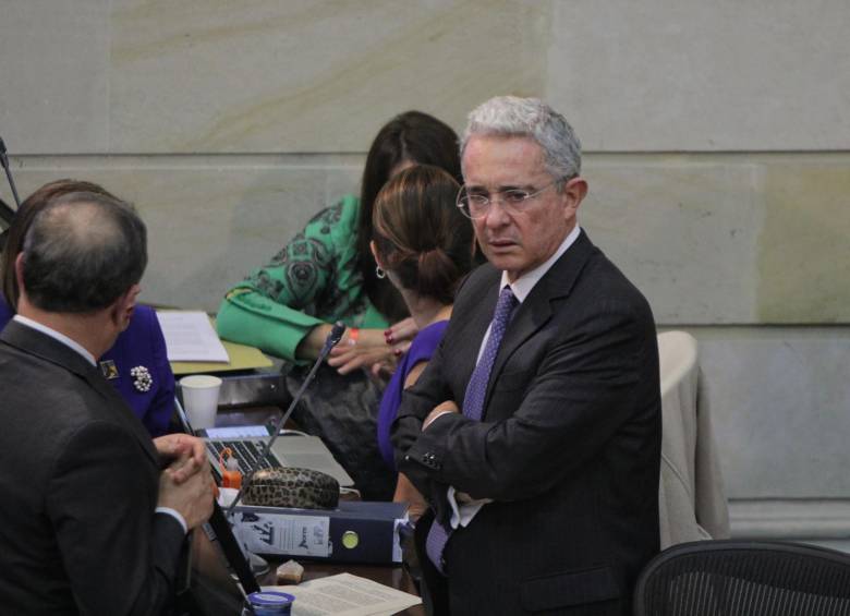 Álvaro Uribe, expresidente y senador. FOTO Colprensa