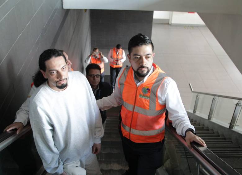 David Murcia Guzmán a su llegada al país. FOTO MIGRACIÓN COLOMBIA