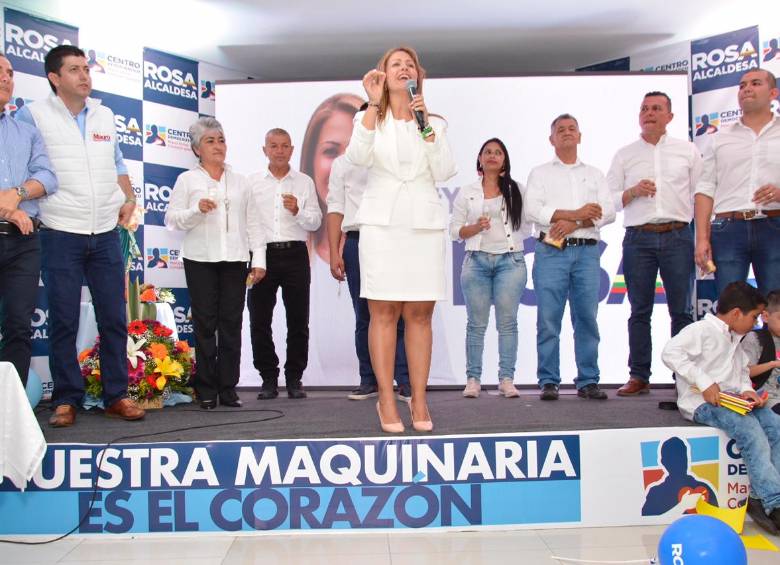 Rosa Acevedo, antes de inscribir su candidatura. FOTO Cortesía