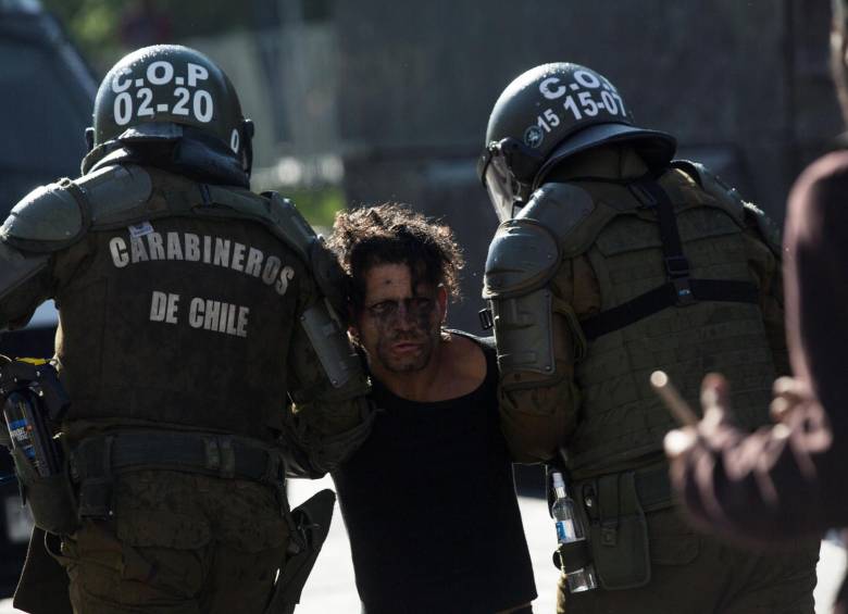 Marchas en Chile se mantienen. FOTO EFE