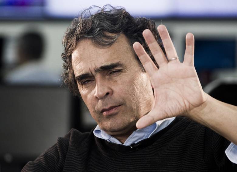 El gobernador no pudo hacer su programa de televisión en el parque de Rionegro. FOTO ARCHIVO