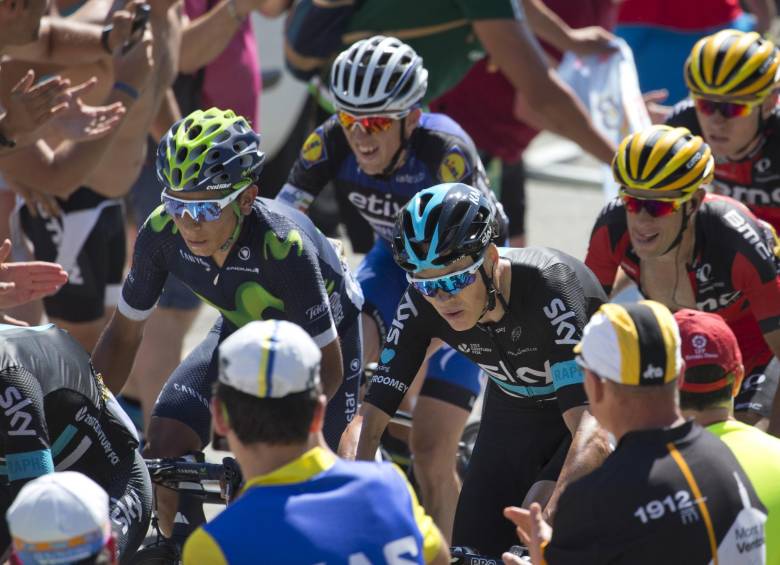 Nairo Quintana y Chris Froome, dos favoritos al título del Tour de Francia. FOTO AP